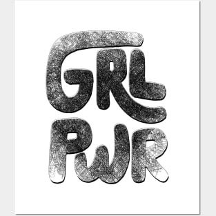 Girl Power Feminist Slogan Shirt Posters and Art